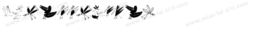 street bird字体转换